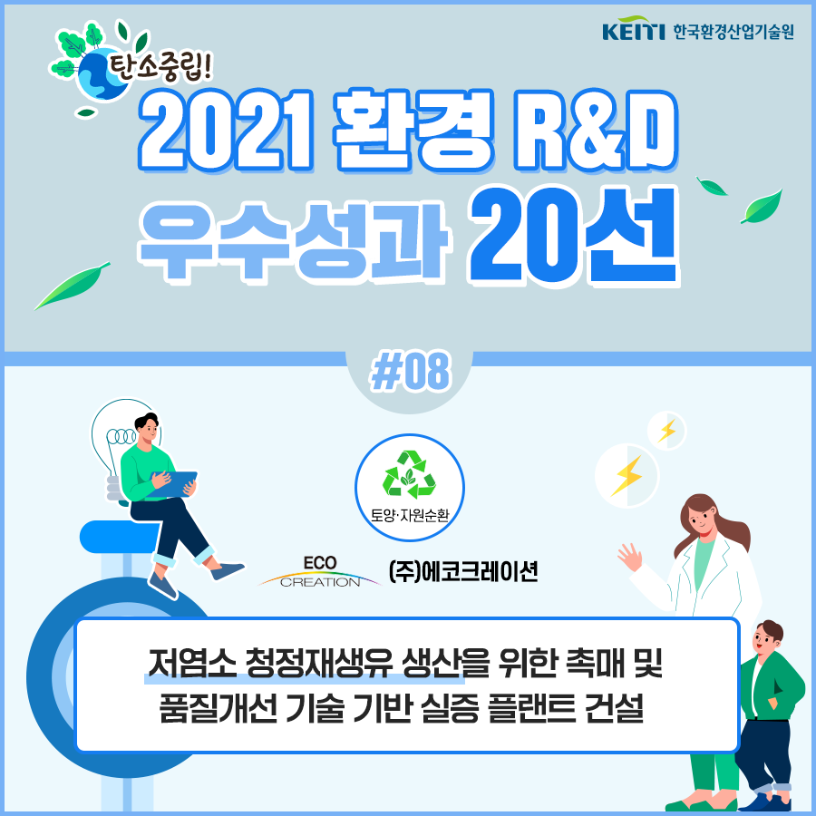 [토양·자원순환] 2021 환경R&D 우수성과 20선 #8 (주)에코크레이션
